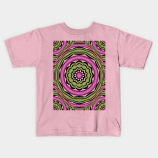 Green and Purple Abstract Kids T-Shirt